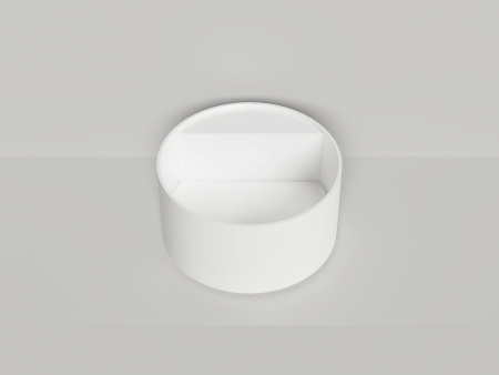 Раковина из литьевого мрамора Salini ARMONIA 130413G 45х45 накладная цвет белый без отверстий под смеситель